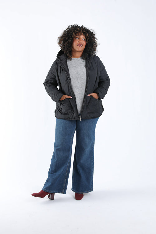 Doudoune courte unie-Paprika-8