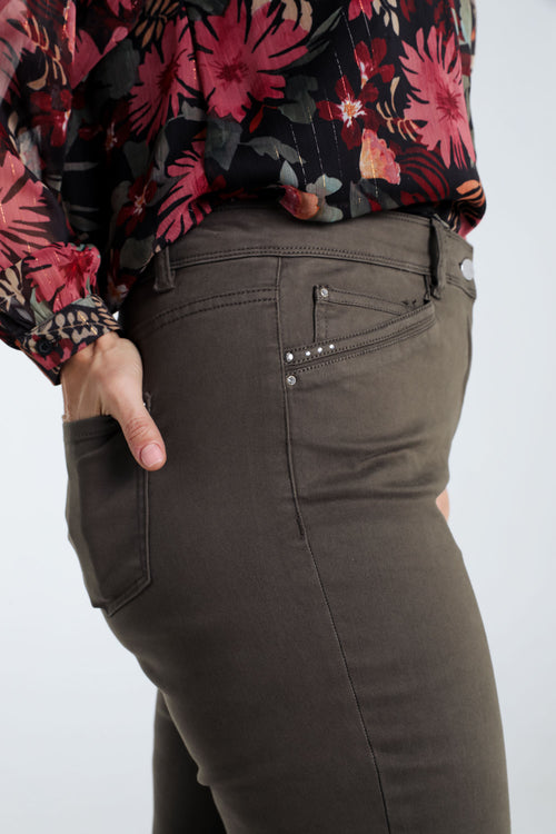Pantalon slim Louise L32-Paprika-4