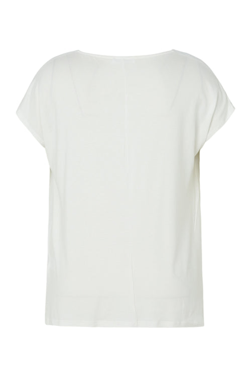 T-shirt bi-matière uni-Paprika-11