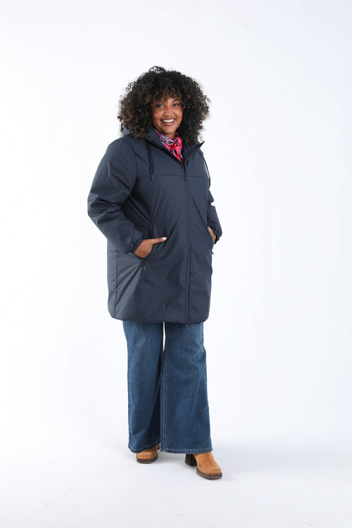 Parka mi-longue légère unie-Paprika-9