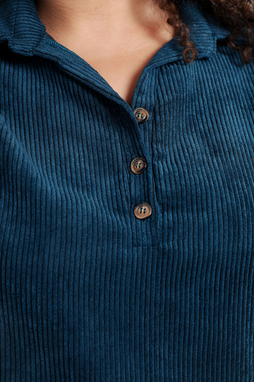 Robe courte unie en velours-Paprika-4