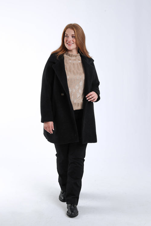 Manteau mi-long uni-Paprika-7