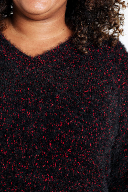 Pull maille pop-corn uni-Paprika-3