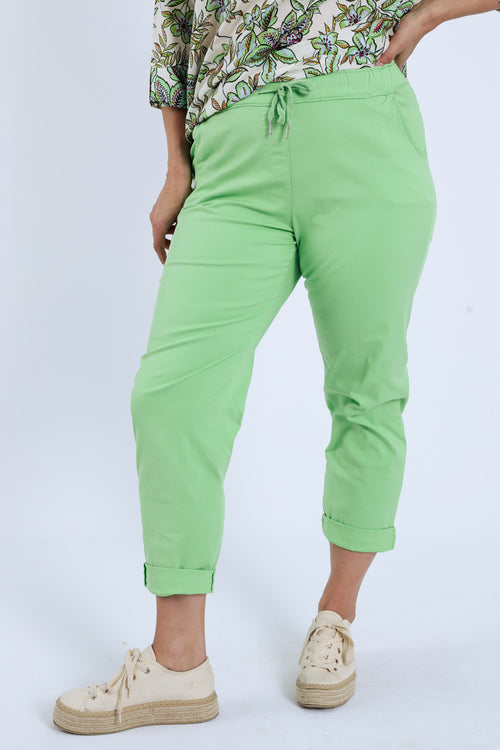 Pantalon chino en coton uni-Paprika-4