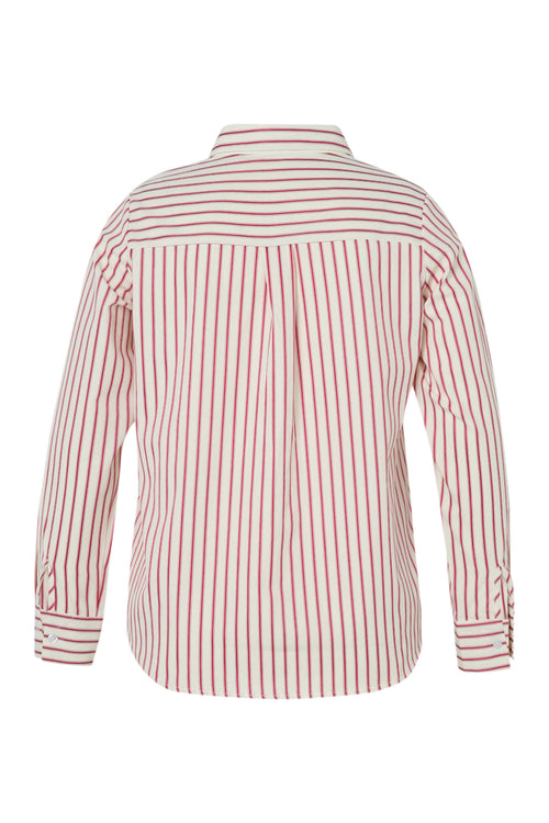 Chemise en coton rayée-Paprika-11