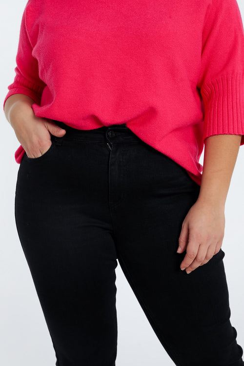 Jeans bootleg Lara L34-Paprika-6