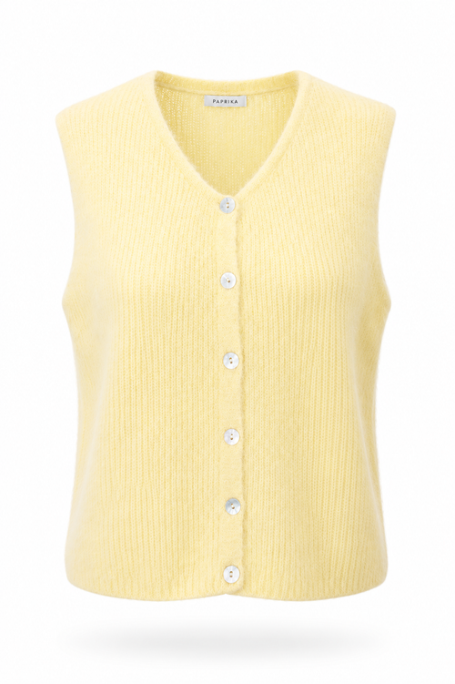 Gilet sans manches uni-Paprika-1