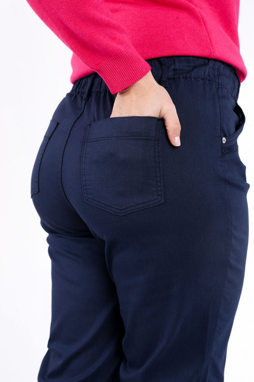 Chino en coton uni-Paprika-3