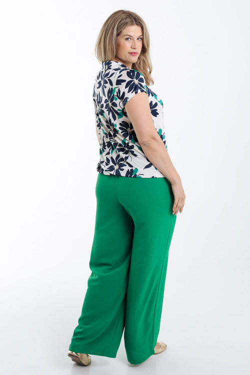 T-shirt imprimé floral-Paprika-2