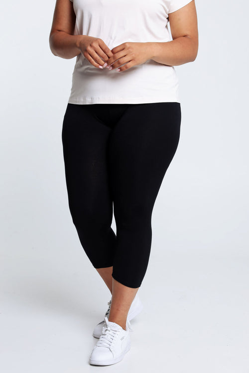 Legging 7/8 en viscose-Paprika-4