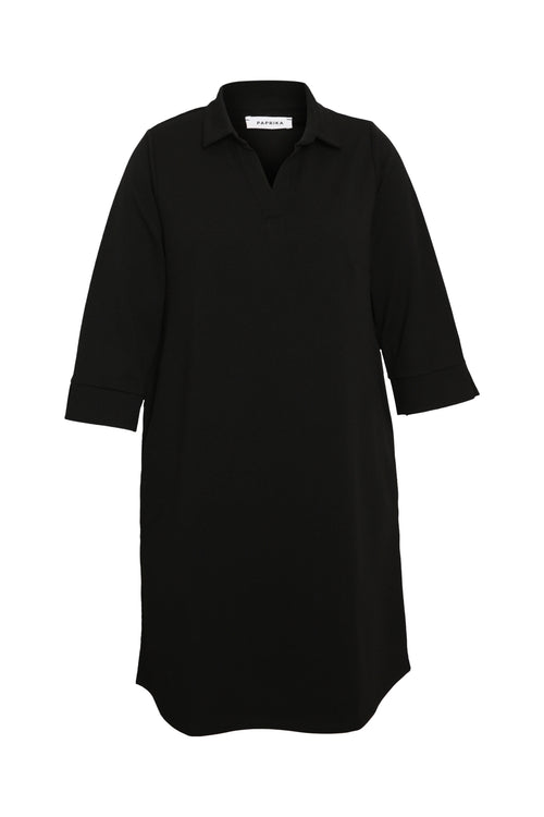 Robe courte unie-Paprika-1