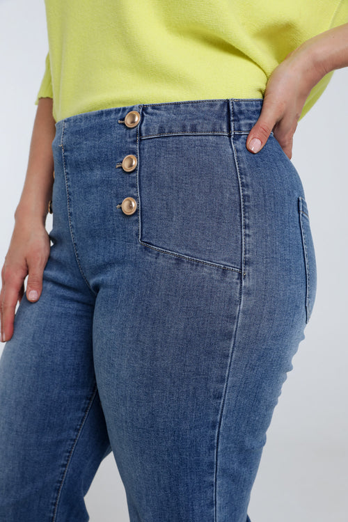 Jeans large avec 6 boutons-Paprika-3