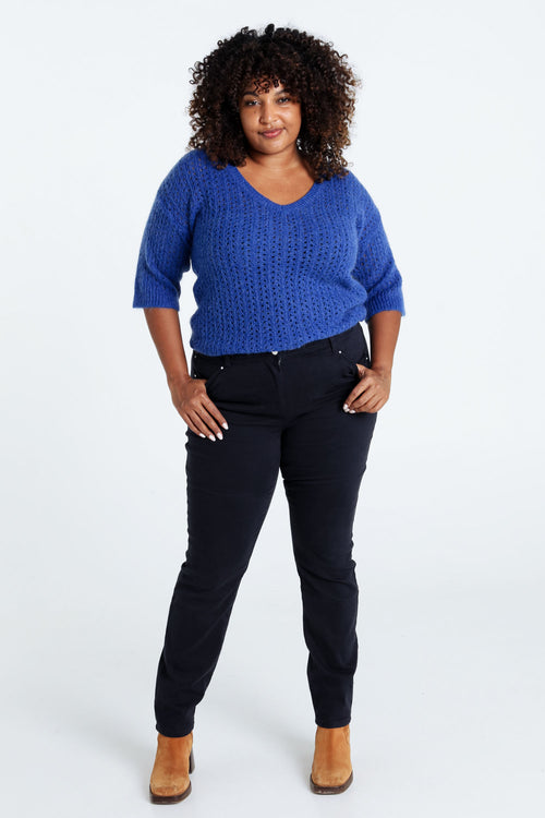 Pantalon slim Louise L32-Paprika-7