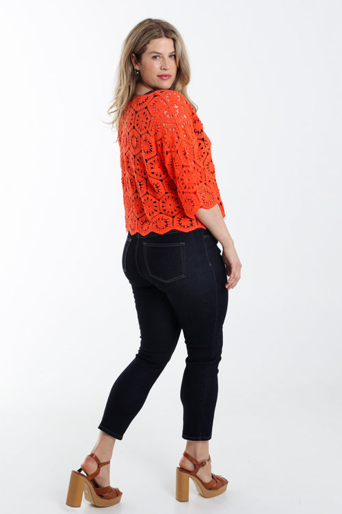 Pull en crochet uni-Paprika-2