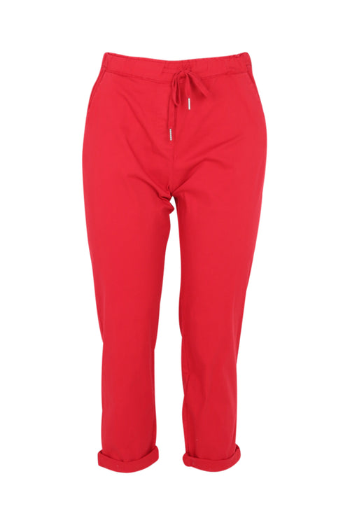 Pantalon chino en coton léger-Paprika-8