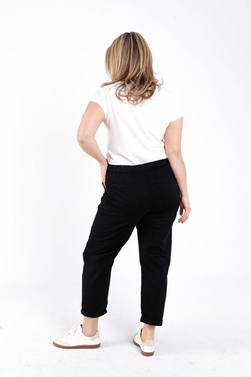 Chino en coton uni-Paprika-2