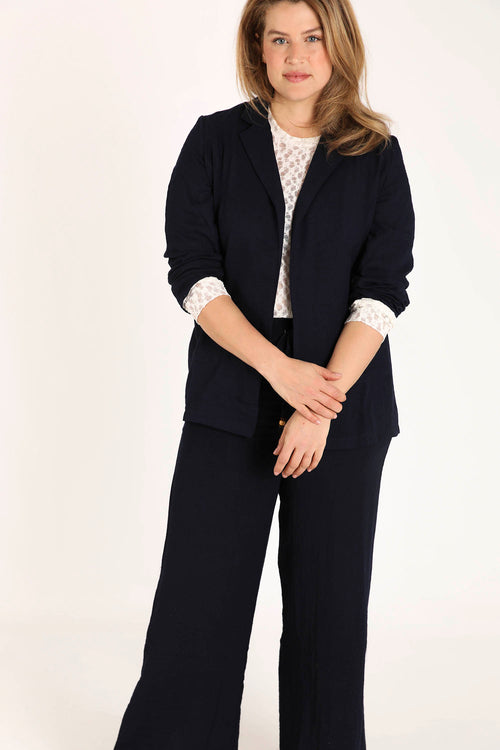 Blazer souple en viscose uni-Paprika-7
