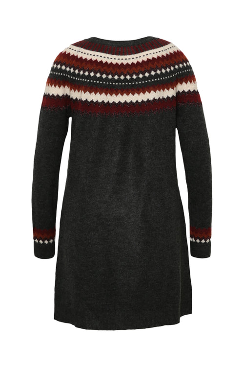 Robe pull motif jacquard-Paprika-10