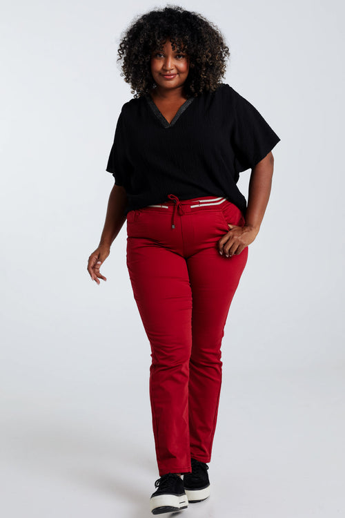 Jegging Lolly en coton-Paprika-8