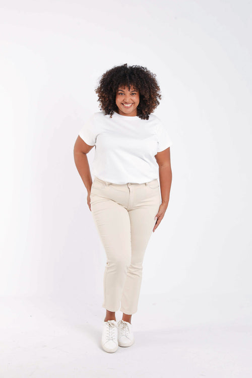 Pantalon slim Louise 7/8-Paprika-9