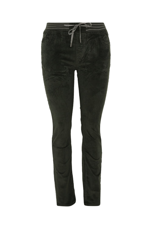 Jegging slim en velours-Paprika-11