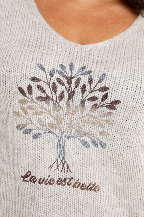 Pull imprimé arbre de vie-Paprika-5