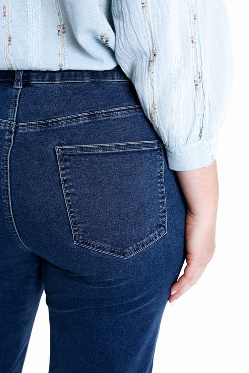 Jeans droit Mia avec broderies-Paprika-6