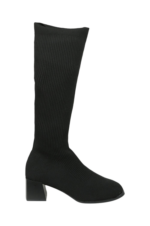 Bottes chaussettes mollets larges-Paprika-5