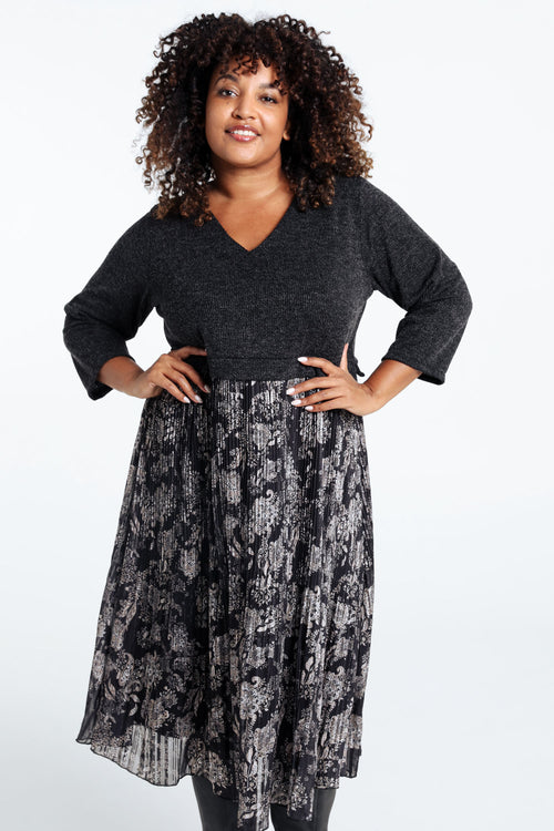 Robe 2 en 1 en maille chaude-Paprika-1