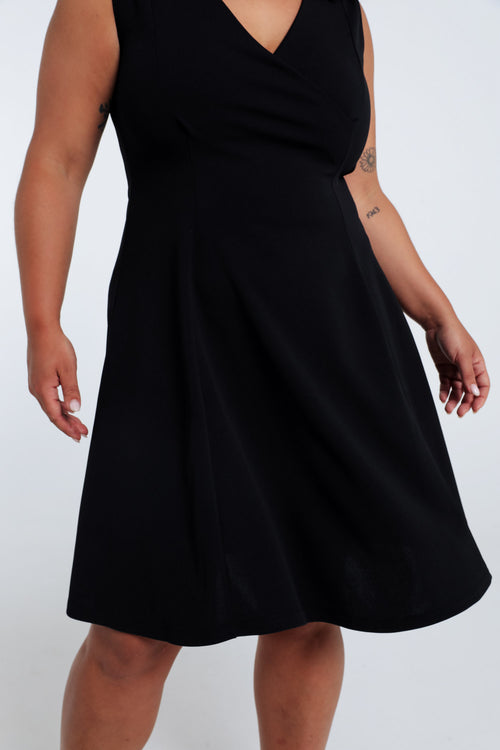Robe patineuse unie-Paprika-4