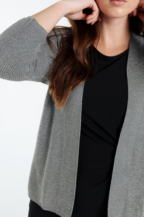 Cardigan en viscose avec lurex-Paprika-6
