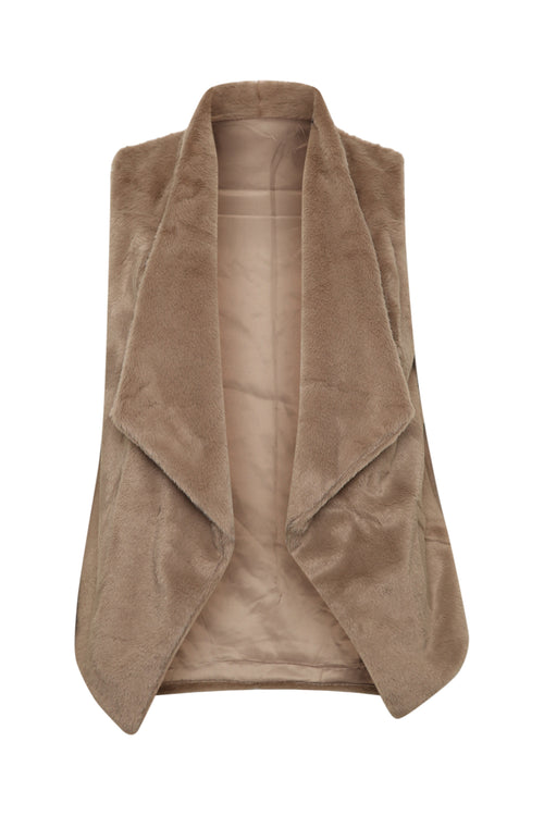 Veste en fausse fourrure-Paprika-1