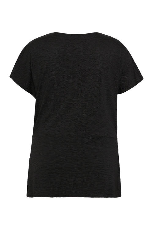 T-shirt cache-coeur uni-Paprika-2