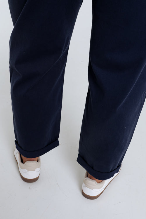 Pantalon chino en coton léger-Paprika-4