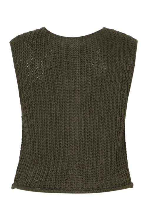 Gilet court uni-Paprika-11