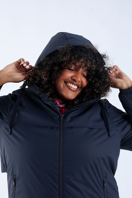 Parka mi-longue légère unie-Paprika-5