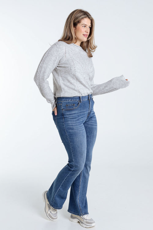 Jeans bootleg Lara L34-Paprika-8