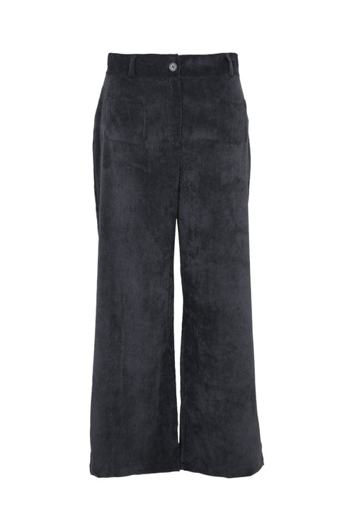 Pantalon large en velours-Paprika-11