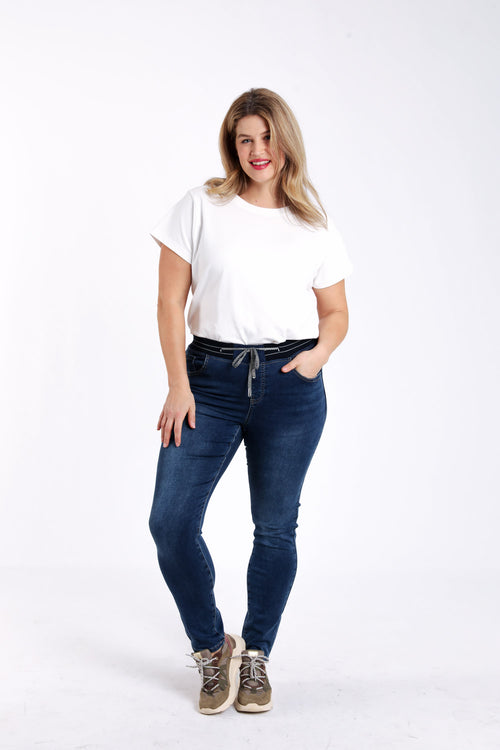 Jegging slim Lolly L32 en denim-Paprika-6