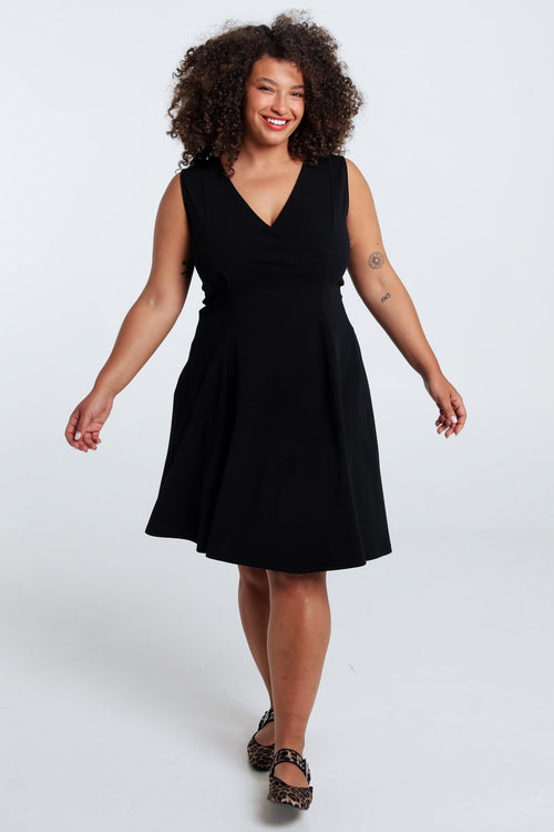 Robe patineuse unie-Paprika-9