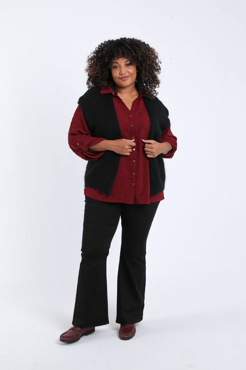 Gilet sans manches uni-Paprika-7