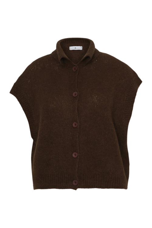 Cardigan court uni-Paprika-7