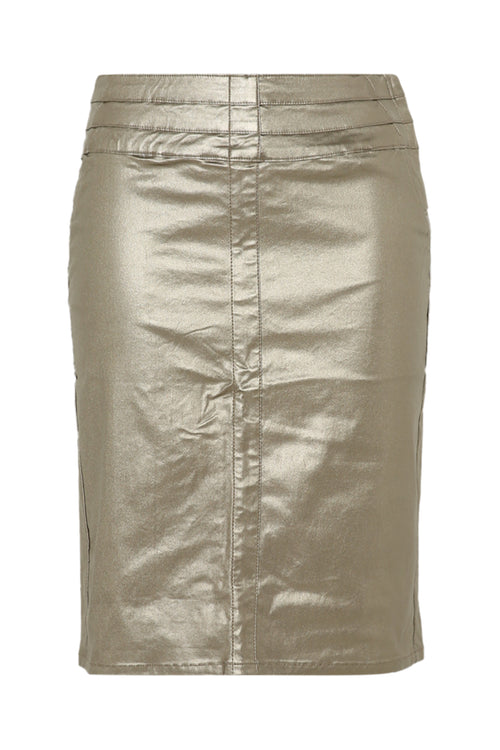 Jupe courte unie-Paprika-10