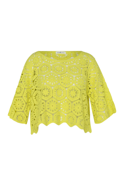Pull en crochet uni-Paprika-10