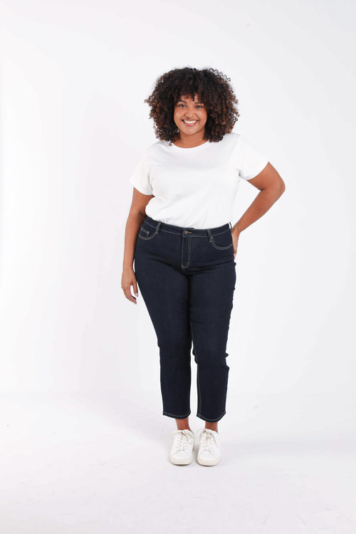 Jeans slim Louise 7/8-Paprika-8