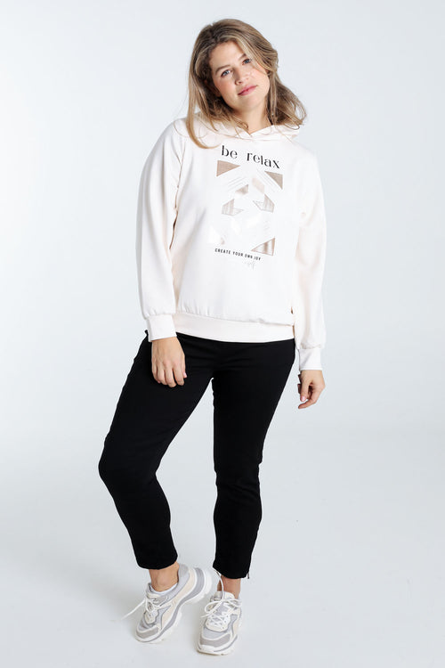 Pull à capuche avec inscription foil-Paprika-9