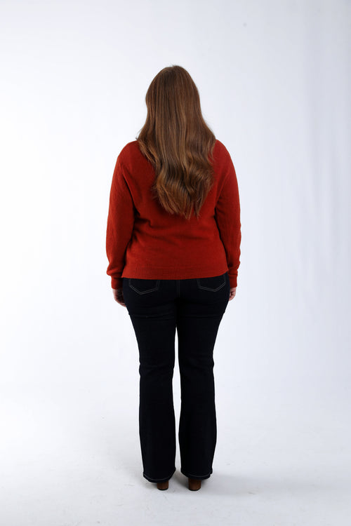 Cardigan uni-Paprika-1