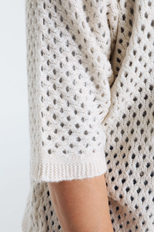 Gilet ajouré uni-Paprika-6