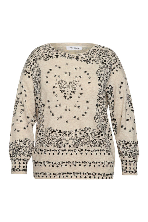 Pull imprimé bandana-Paprika-1