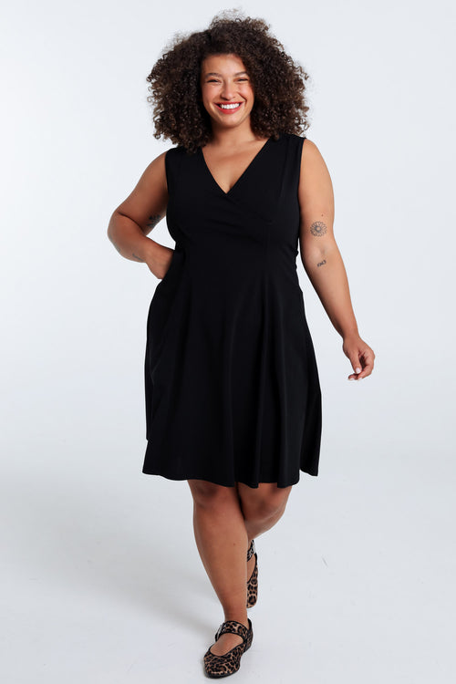 Robe patineuse unie-Paprika-7
